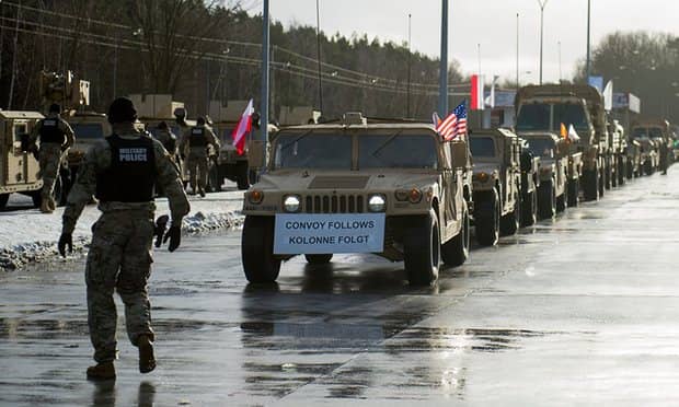 American soldiers welcome ceremony at polish german border Olszyna Poland min - 2017 Political & Economic Predictions by 7 Feng Shui Masters