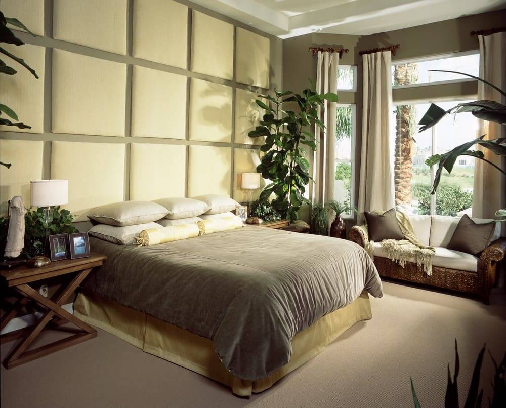 Bedroom with plant and high ceiling 1 - 19 Bedroom Ideas and Feng Shui Critiques (Part 1 of 3)