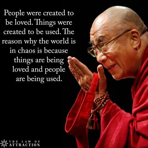 Dalai Lama Love People Not Things - 19 Easy Decluttering Tips to Improve Feng Shui and Your Life