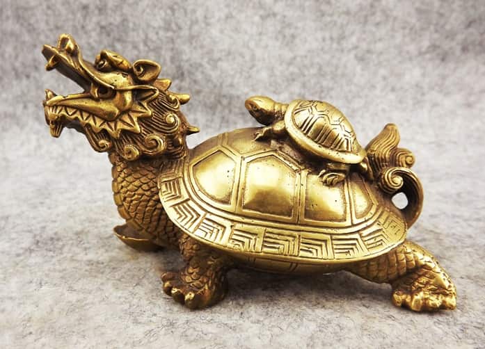 dragon turtle bronze mother and son min - 30 Feng Shui Products & Items: Meaning, Use, and Placement