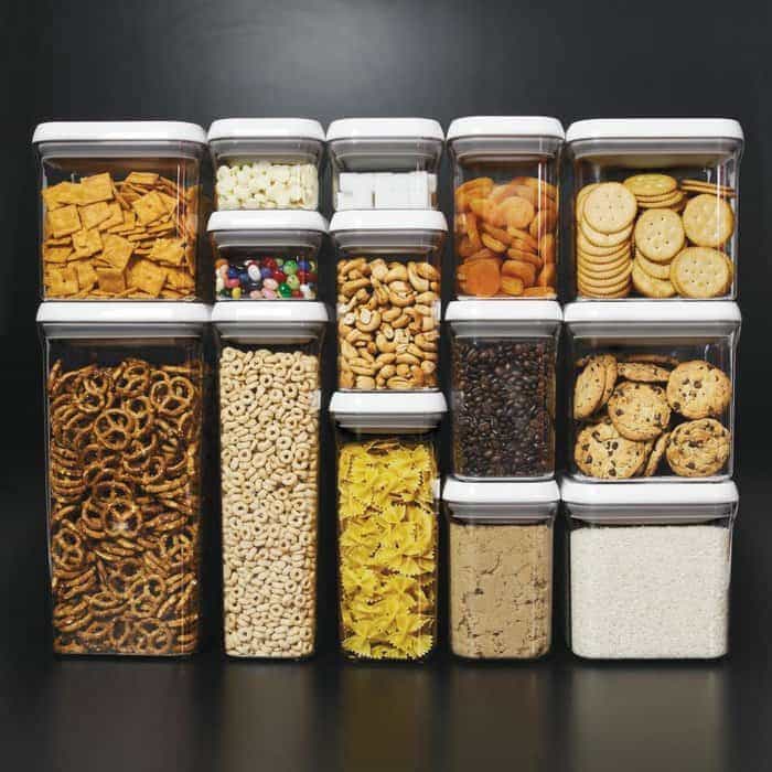 food containers for the kitchen cabinet - 19 Easy Decluttering Tips to Improve Feng Shui and Your Life