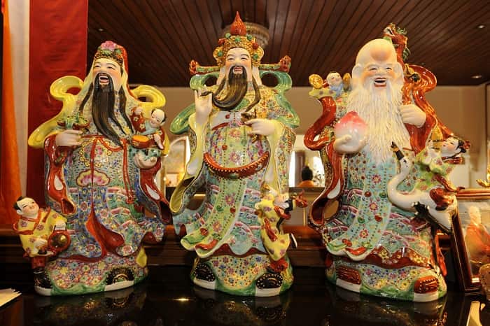 Fuk Luk Sau Feng Shui statues min - 30 Feng Shui Products & Items: Meaning, Use, and Placement