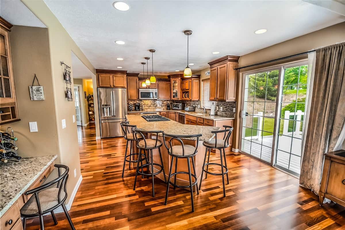 Kitchen with Garden View