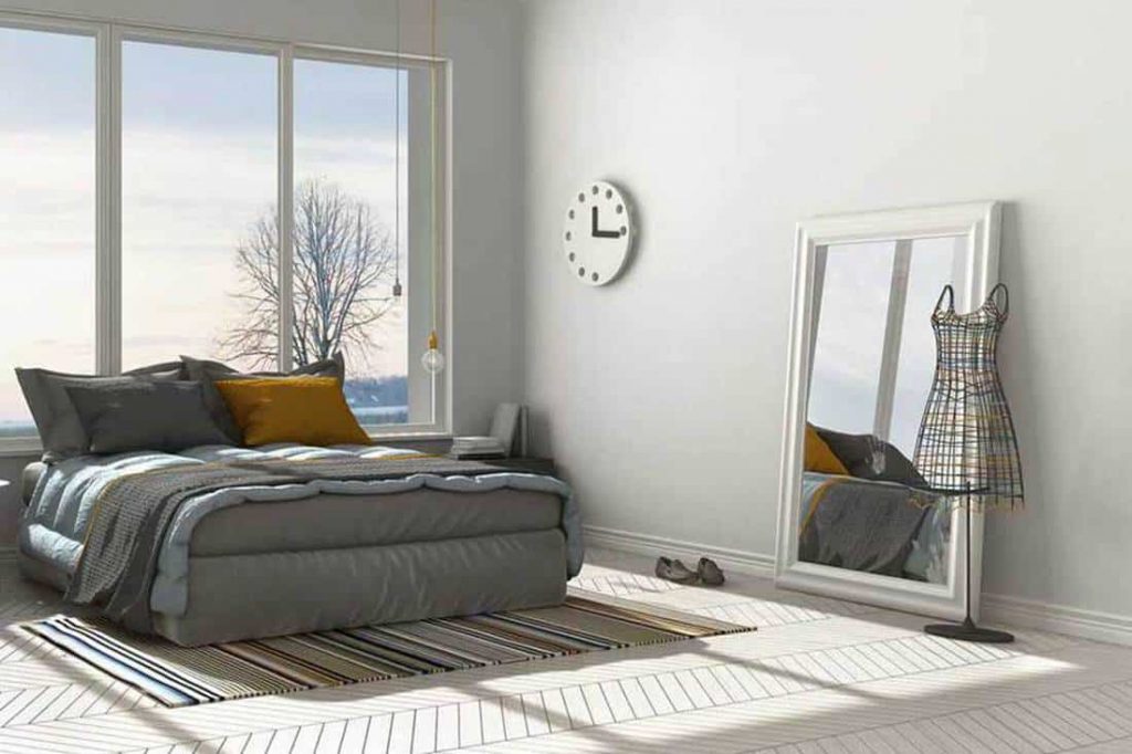 mirrors facing bed 1024x682 - 21 Feng Shui Mirror Placement Rules and Tips for Your Home