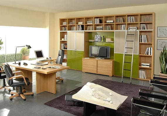 Modern Home Office Layout with balanced color 1 - 21 Productivity Lessons I Learned from Feng Shui Principles