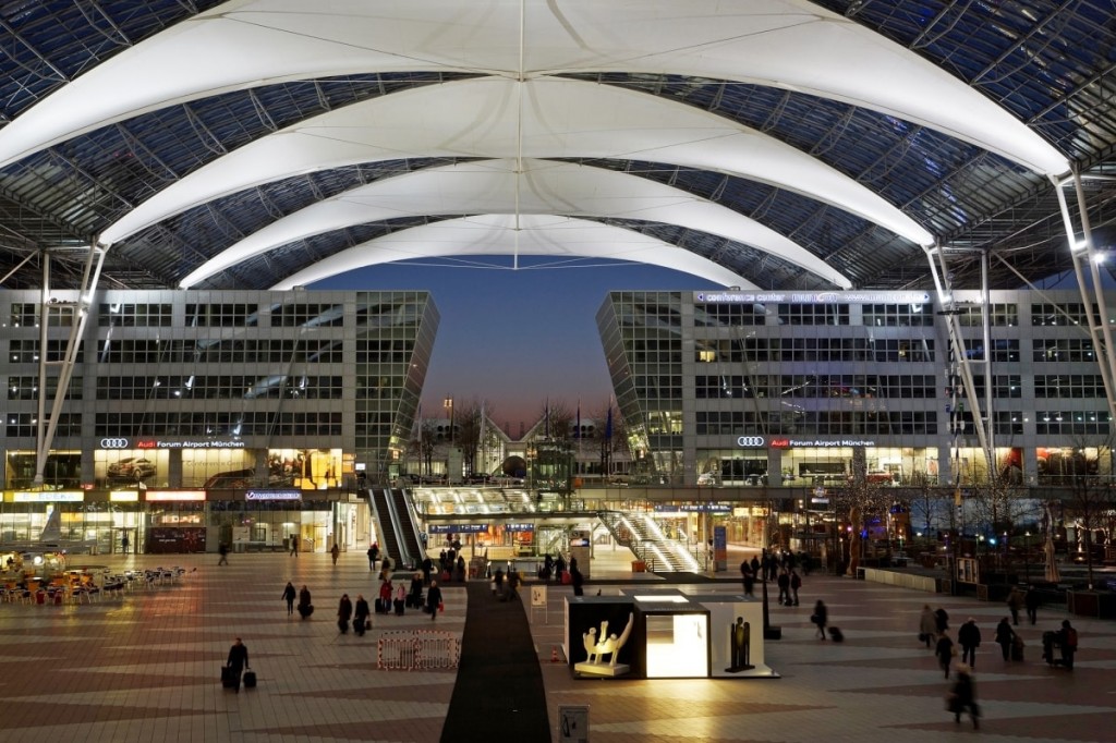 Munich Airport Center at Dusk min 1024x682 - Top 10 International Airports with Awesome Feng Shui