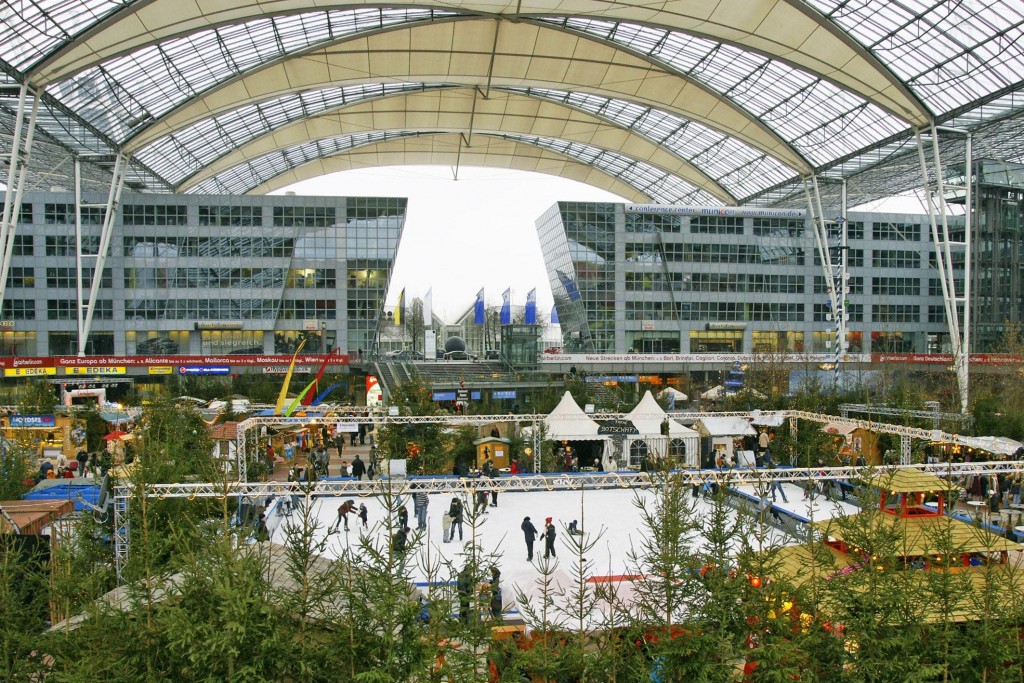 Munich Airport Center Christmas Market Ice Skating min 1024x683 - Top 10 International Airports with Awesome Feng Shui