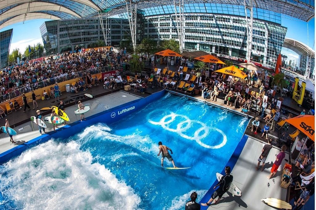 Munich Airport with Surfing Articial Standing Wave min 1024x680 - Top 10 International Airports with Awesome Feng Shui