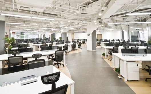 Open office layout walkway desk collierscanada.com min - Feng Shui Desk Placement Principles that Boosted My Productivity