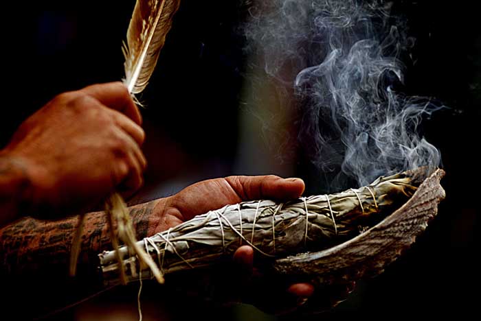 sage burning cleansing