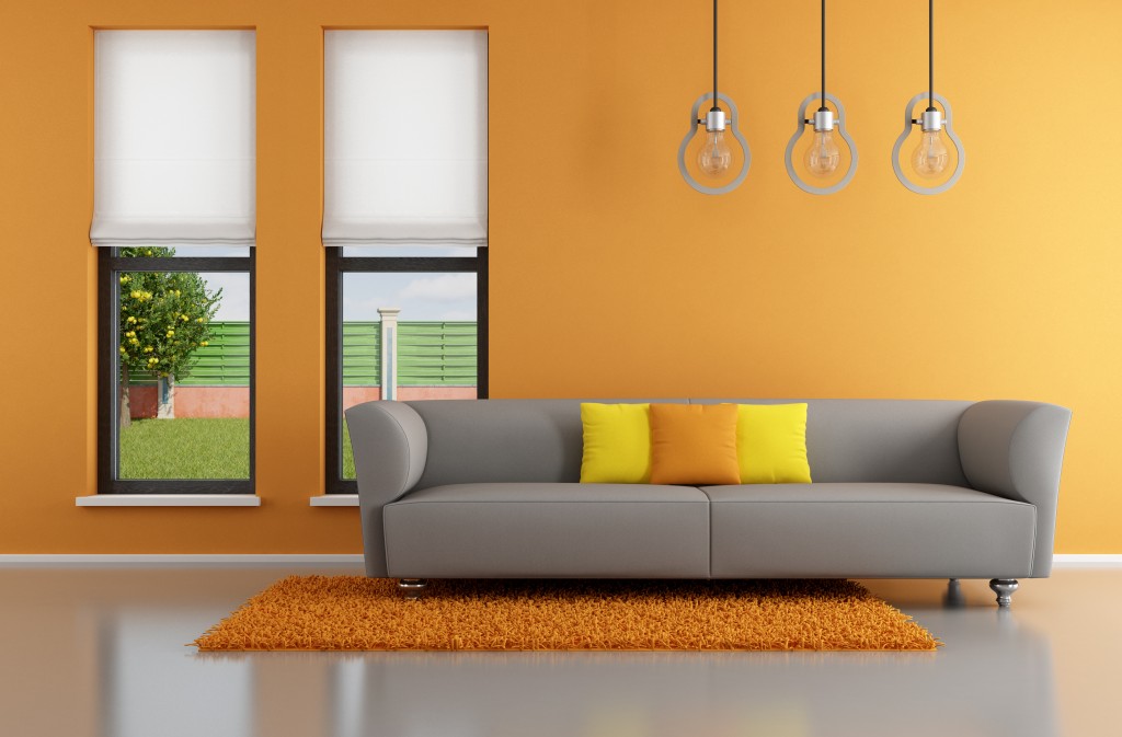 Tov Tov Fancy Orange Living Room wall and Sofa 1024x673 - Feng Shui Explained from a Modern Perspective