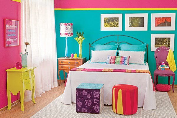 ultra colorful bedroom disrupts feng shui for sleep - Feng Shui Colors: The Science and Psychology Behind It