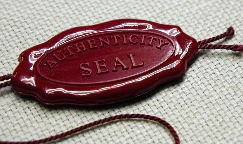 authenticity seal