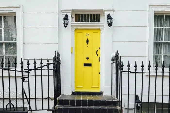 yellow front door feng shui